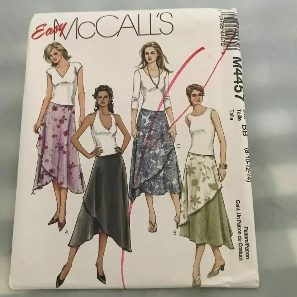 #M4457 McCalls skirt sewing pattern size 4-10